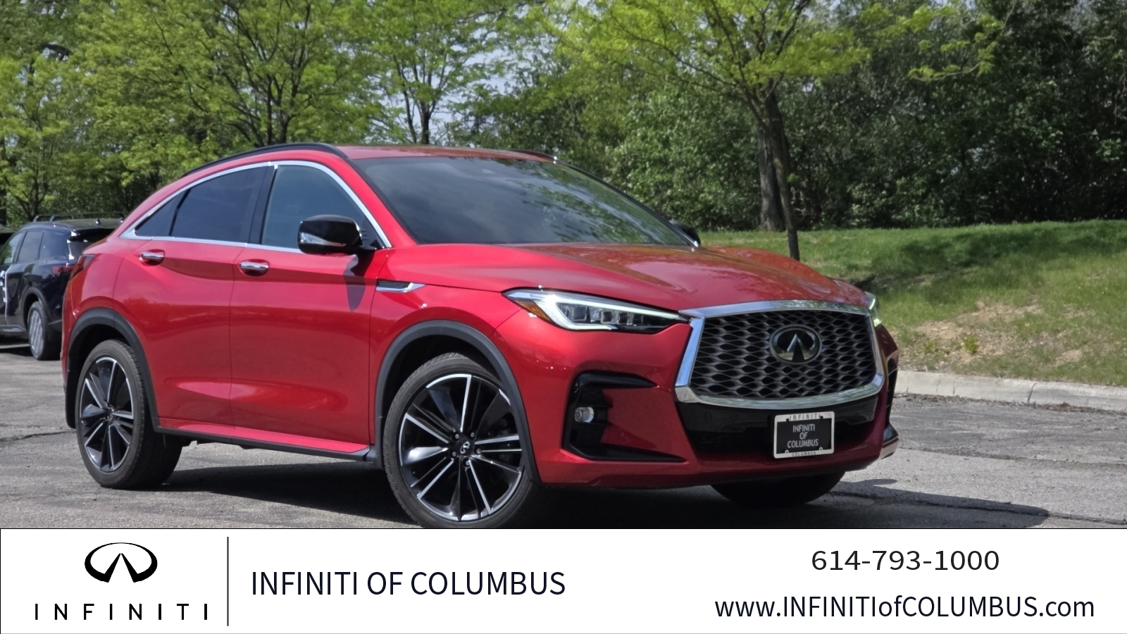 Dynamic Sunstone Red 2022 INFINITI QX55 Essential AWD SUV / Crossover All-Wheel Drive Continuously Variable Transmission