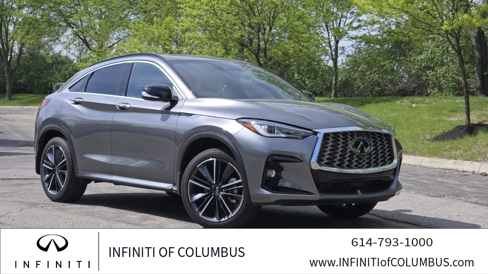 Slate Gray 2025 INFINITI QX55 Luxe AWD SUV / Crossover All-Wheel Drive Continuously Variable Transmission