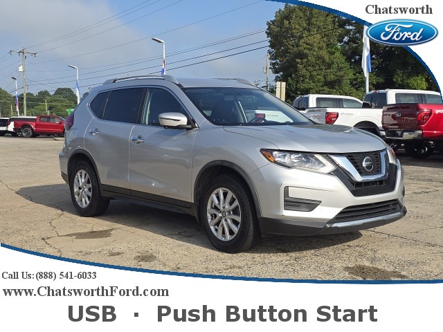 Used, 2018 Nissan Rogue SV, Silver, 5T142A