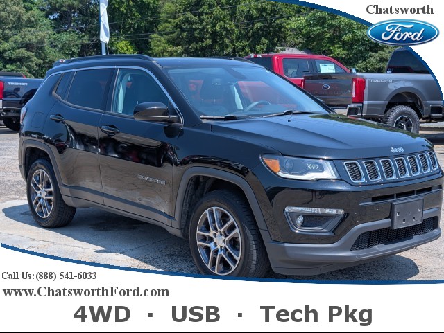 Used, 2020 Jeep Compass Latitude 4X4, Black, 5T054B