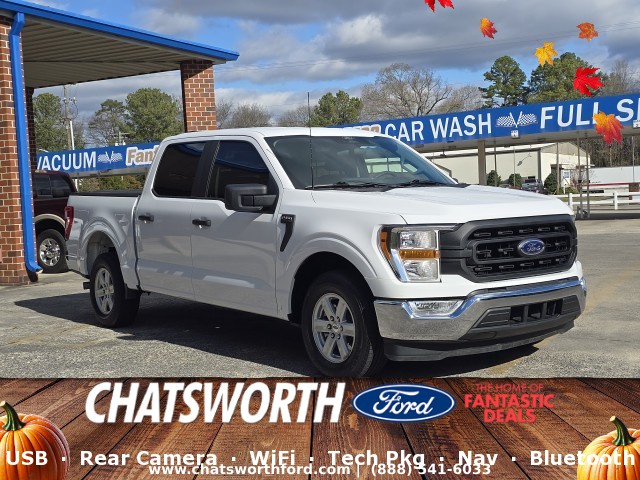 Used, 2021 Ford F-150 XL, White, 4T065A
