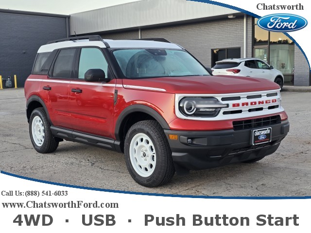 New, 2024 Ford Bronco Sport Heritage, Red, 24T188