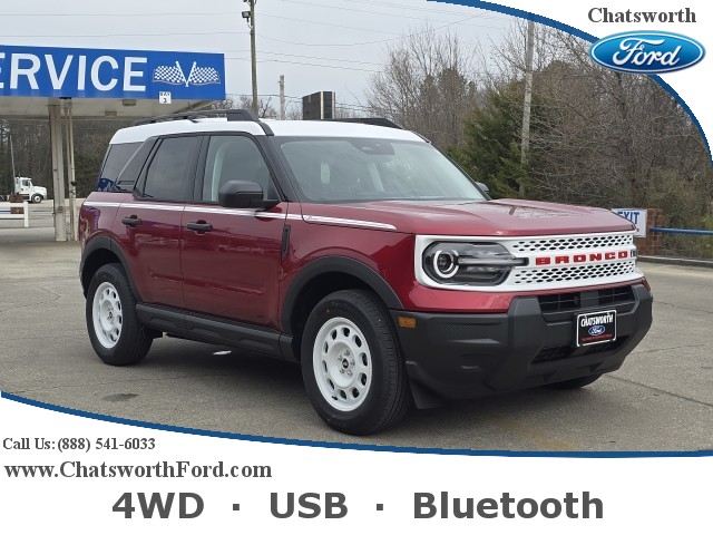 New, 2025 Ford Bronco Sport Heritage, Red, 25T035