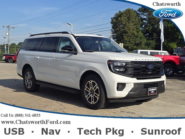New, 2025 Ford Expedition Active MAX, White, 25T129