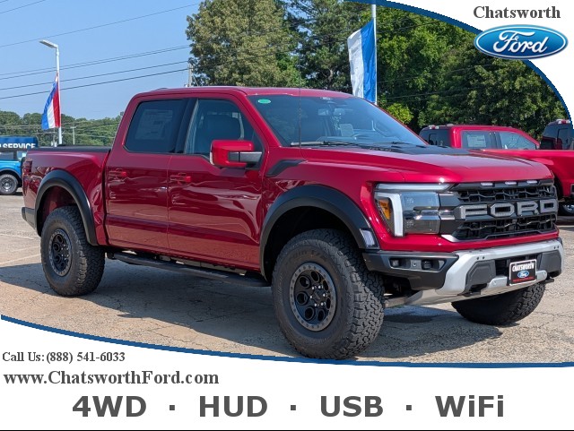 New, 2025 Ford F-150 Raptor, Red, 25T122