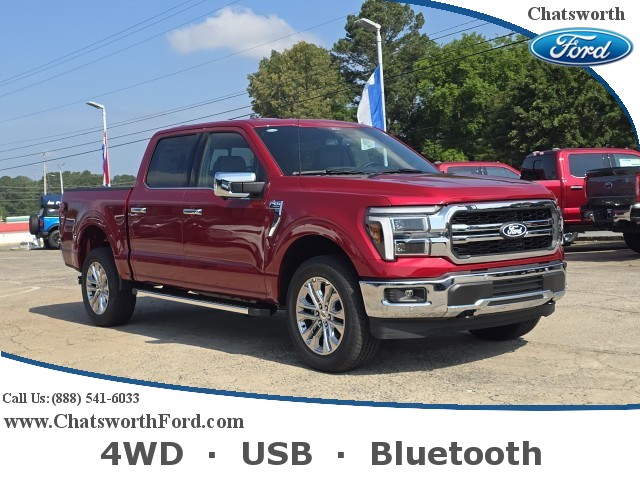 New, 2025 Ford F-150 LARIAT, Red, 25T123