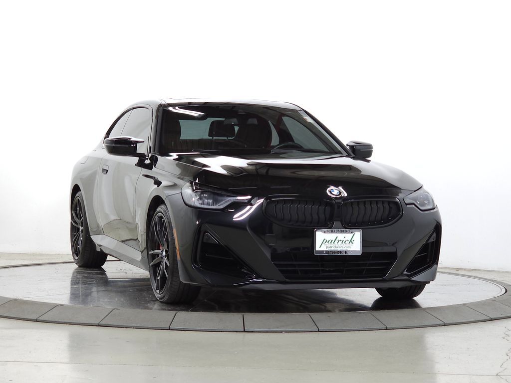 Black Sapphire Metallic 2024 BMW 2 Series M240i xDrive Coupe AWD Coupe All-Wheel Drive 8-Speed Automatic