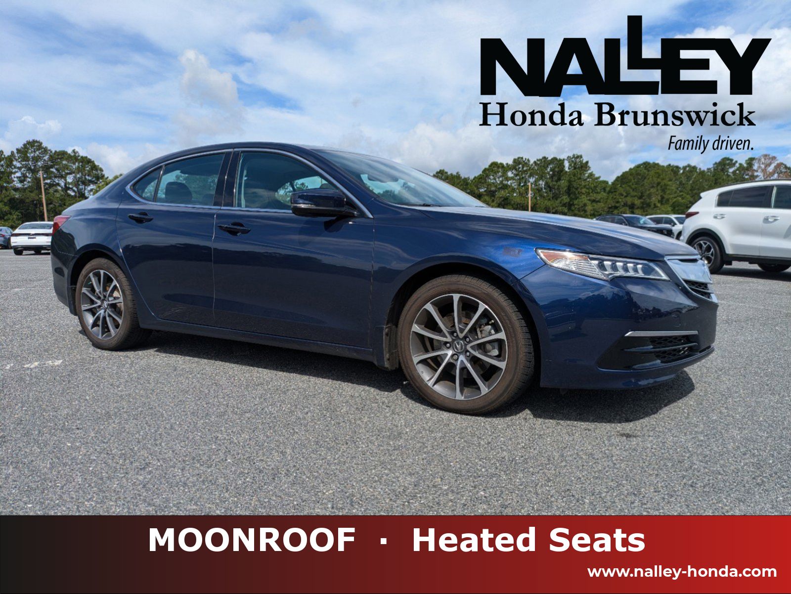 Used, 2016 Acura Tlx V6, Blue, H16234A-1