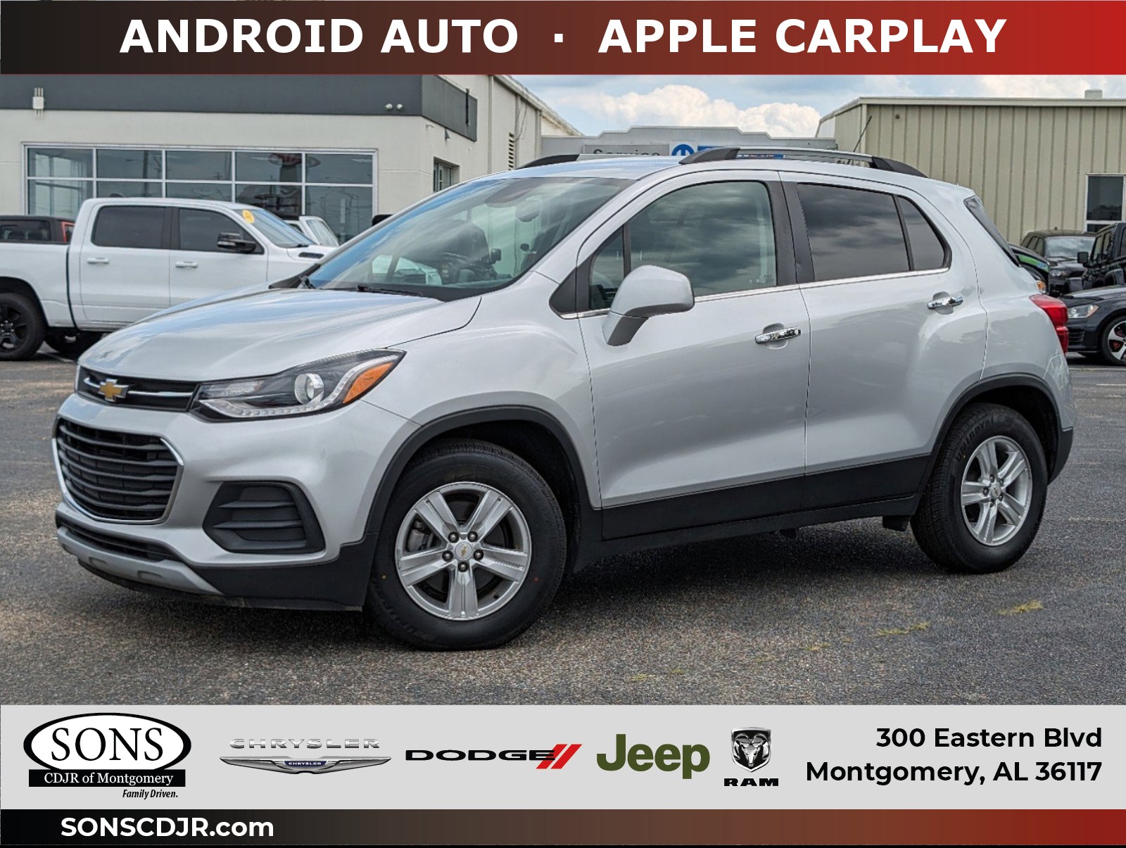 Used, 2019 Chevrolet Trax LT, Silver, PA1368-1