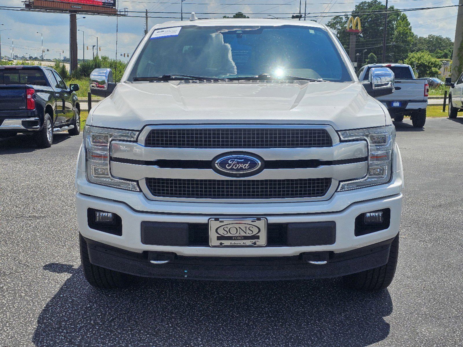 Used, 2019 Ford F-150 Platinum, White, P1605-3