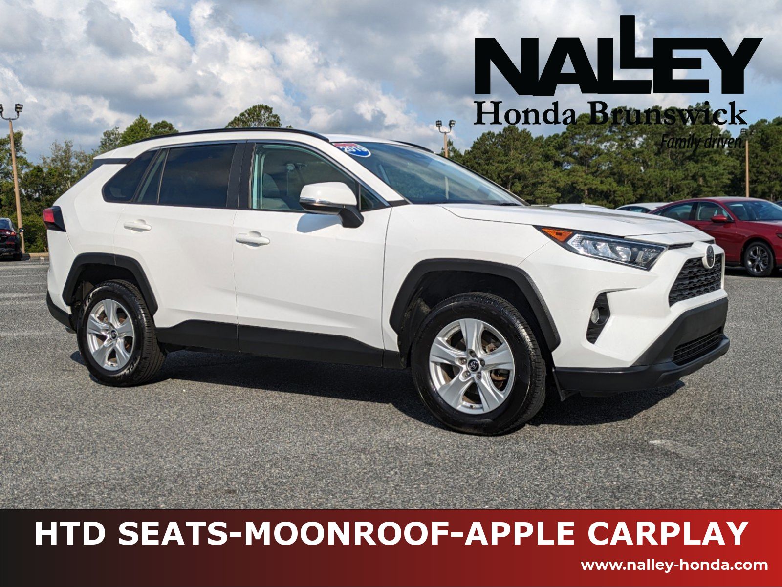 Used, 2019 Toyota Rav4 XLE, White, IEI02187-1