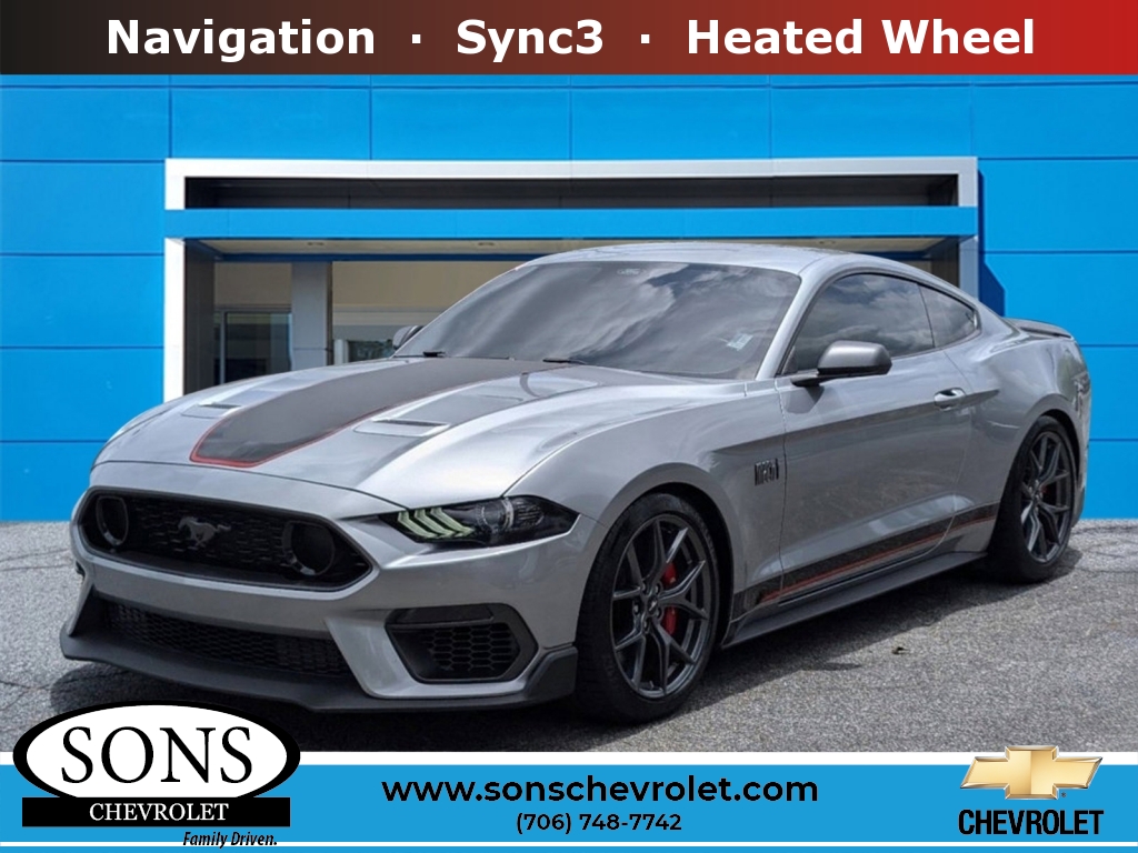 Used, 2021 Ford Mustang Mach 1, Silver, 10834A-1