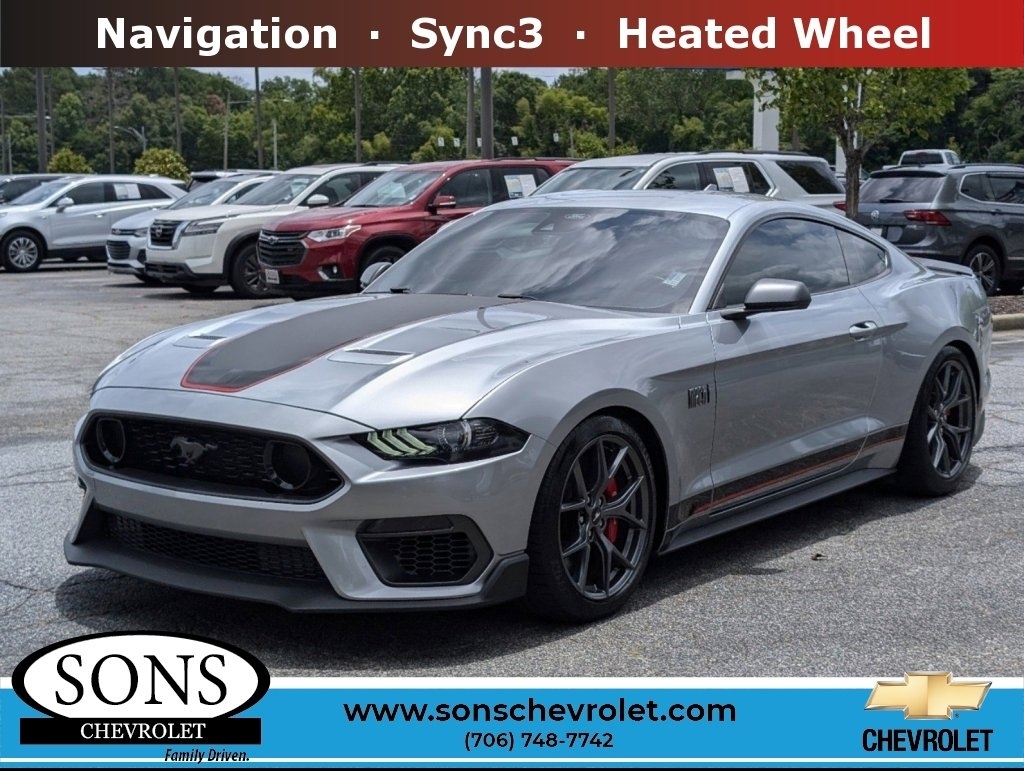 Used, 2021 Ford Mustang Mach 1, Silver, 10834A-2