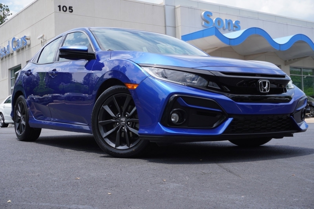 Certified, 2021 Honda Civic EX, Blue, P8746-2