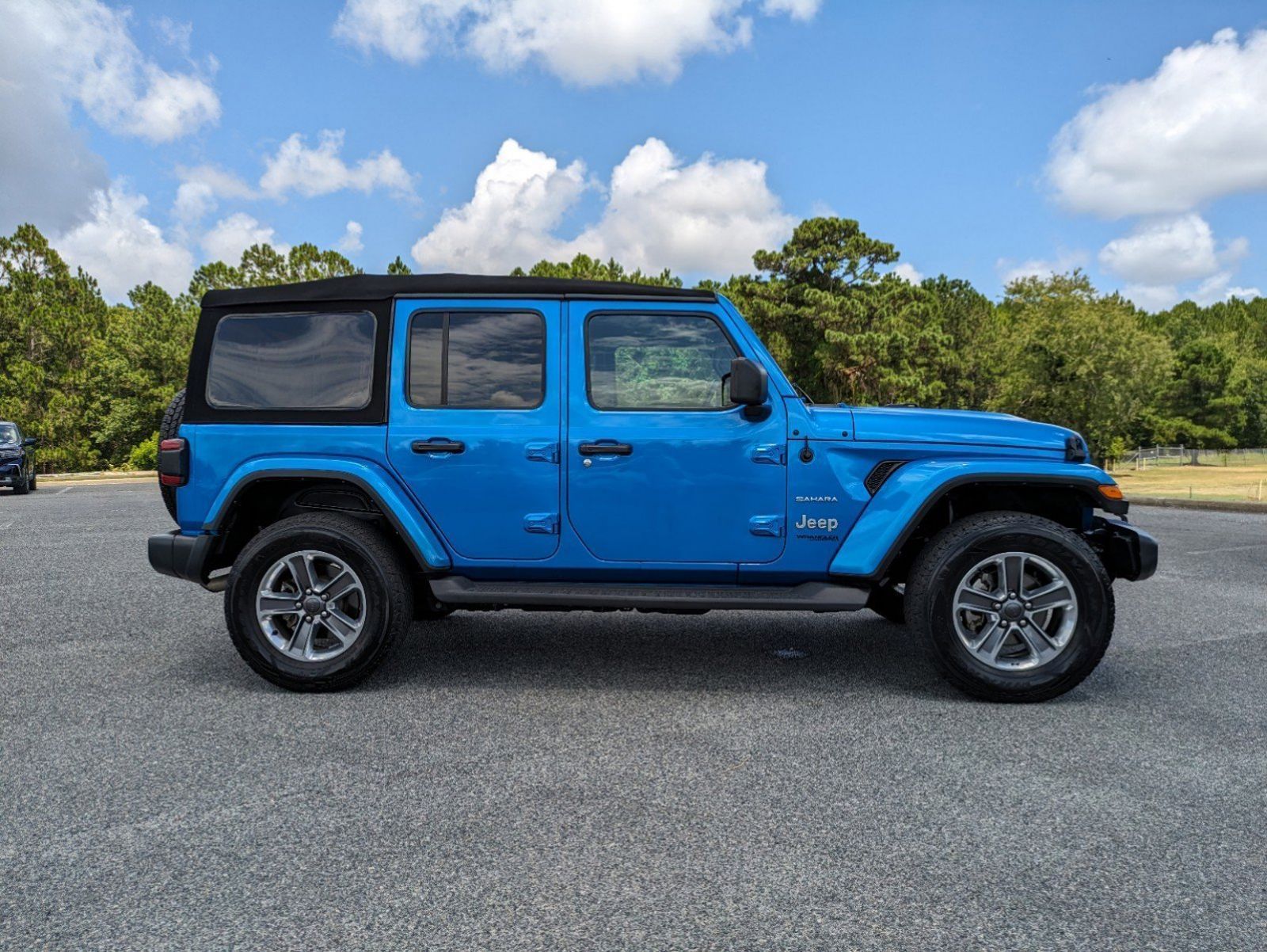 Used, 2021 Jeep Wrangler Unlimited Sahara, Blue, H16214A-3