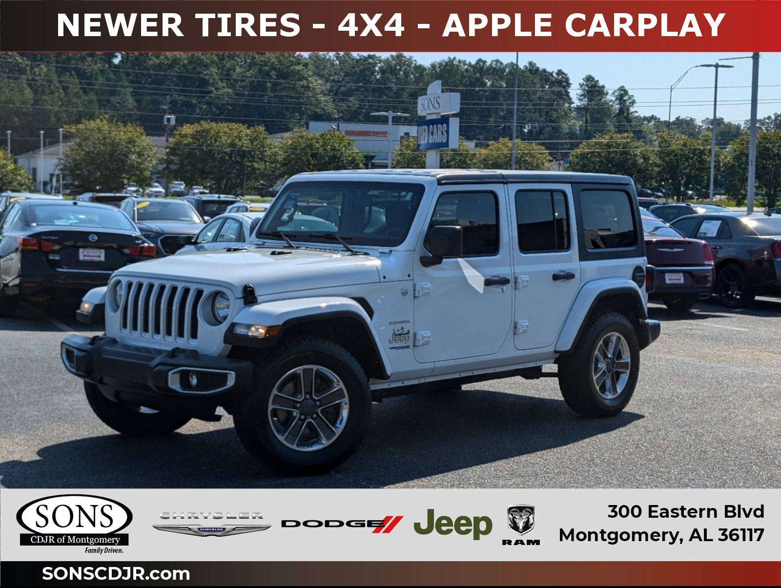 2021 Jeep Wrangler Unlimited Sport S, 29219A, Photo 1