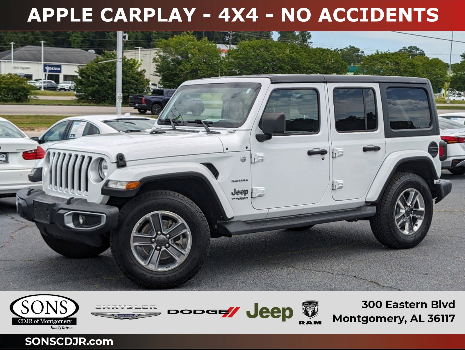 2021 Jeep Wrangler Unlimited Sport S, 29219A, Photo 1