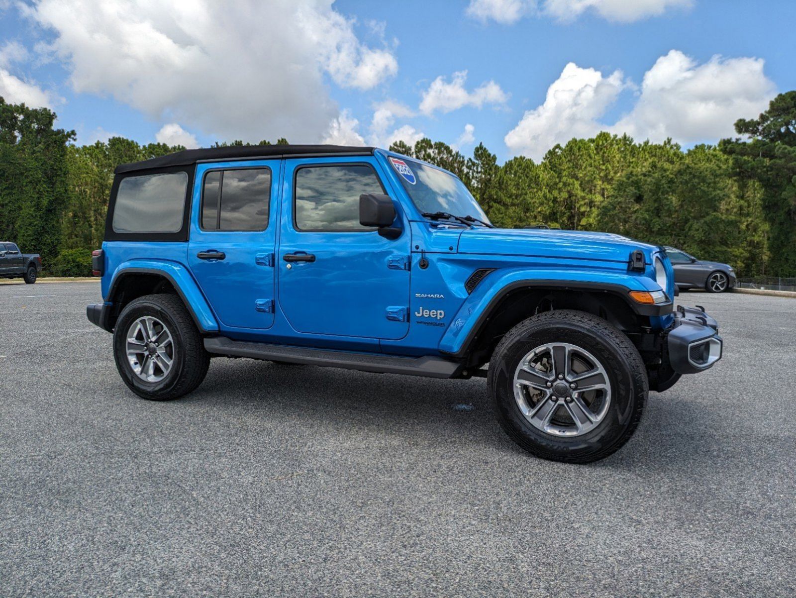 Used, 2021 Jeep Wrangler Unlimited Sahara, Blue, H16214A-2