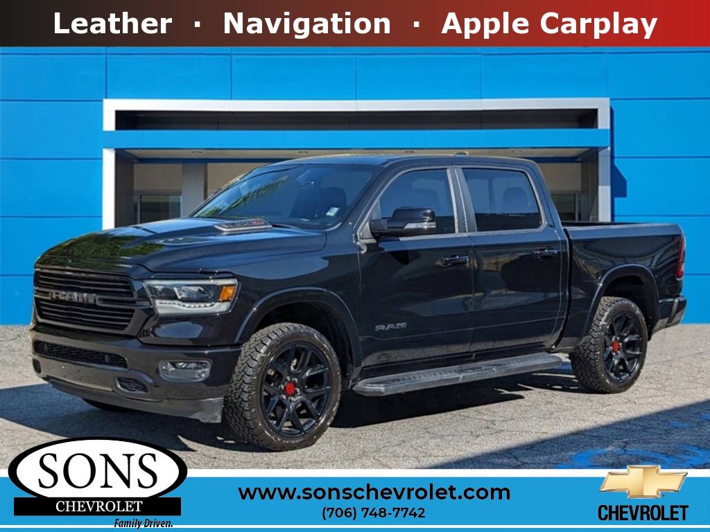 Used, 2022 Ram 1500 Laramie, Black, P4887-1