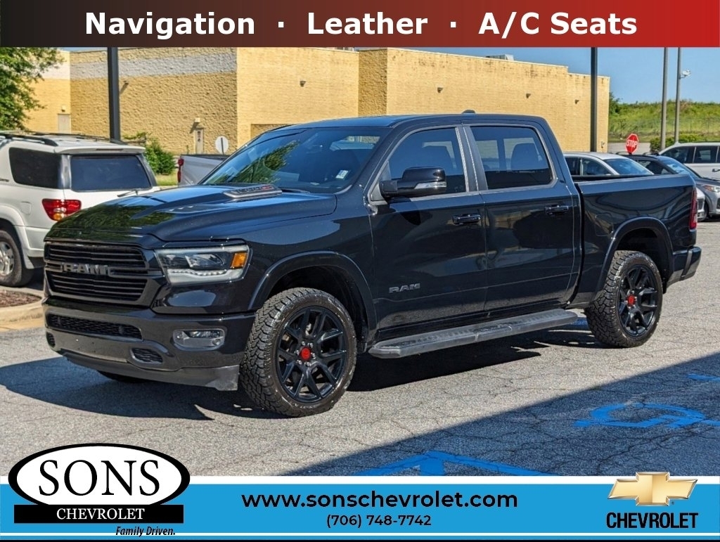 Used, 2022 Ram 1500 Laramie, Black, P4887-2