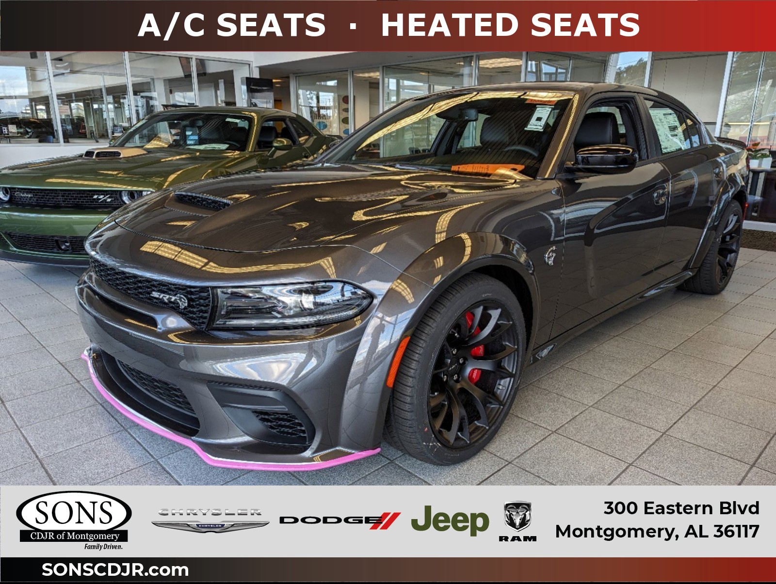New, 2023 Dodge Charger SRT Hellcat Widebody, Gray, D3228-1