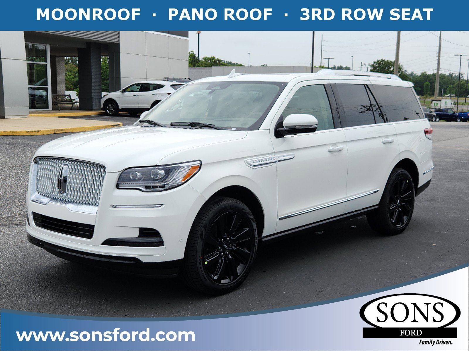 New, 2023 Lincoln Navigator Reserve, White, L3043-2