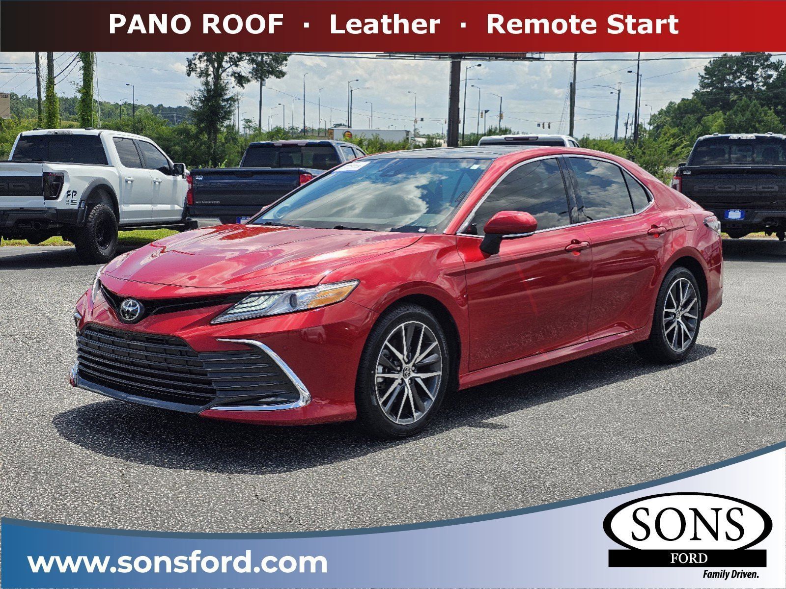 Used, 2023 Toyota Camry XLE, Red, 6269A-2