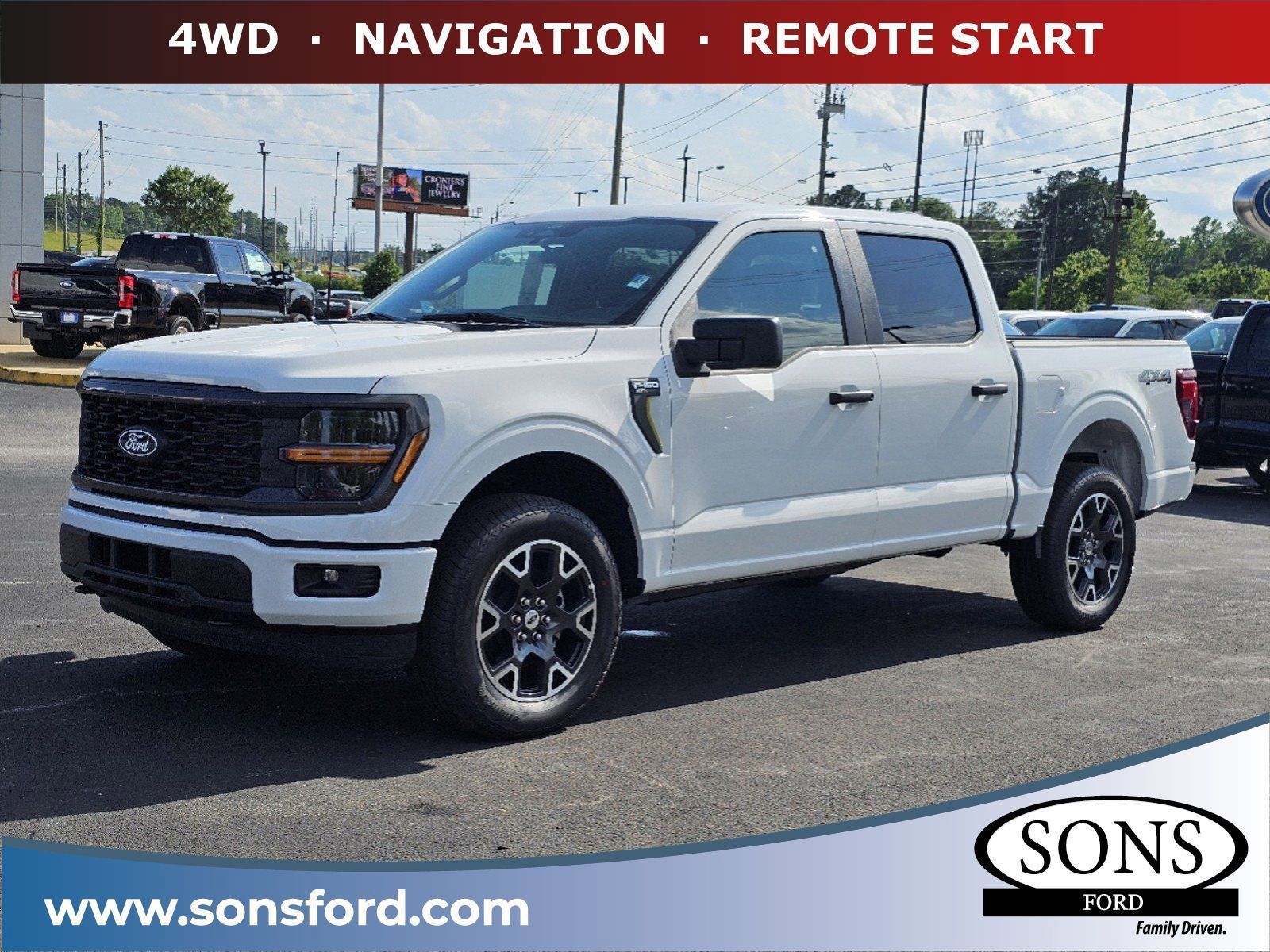 New, 2024 Ford F-150 STX, White, 6045-2