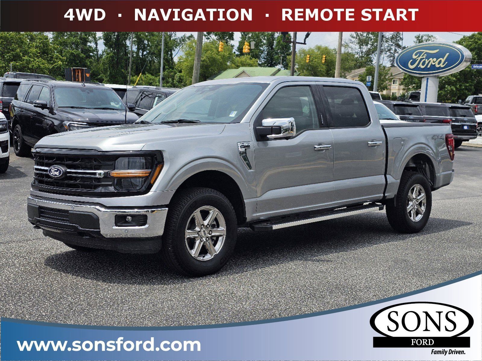 New, 2024 Ford F-150 XLT, Silver, 6046-2