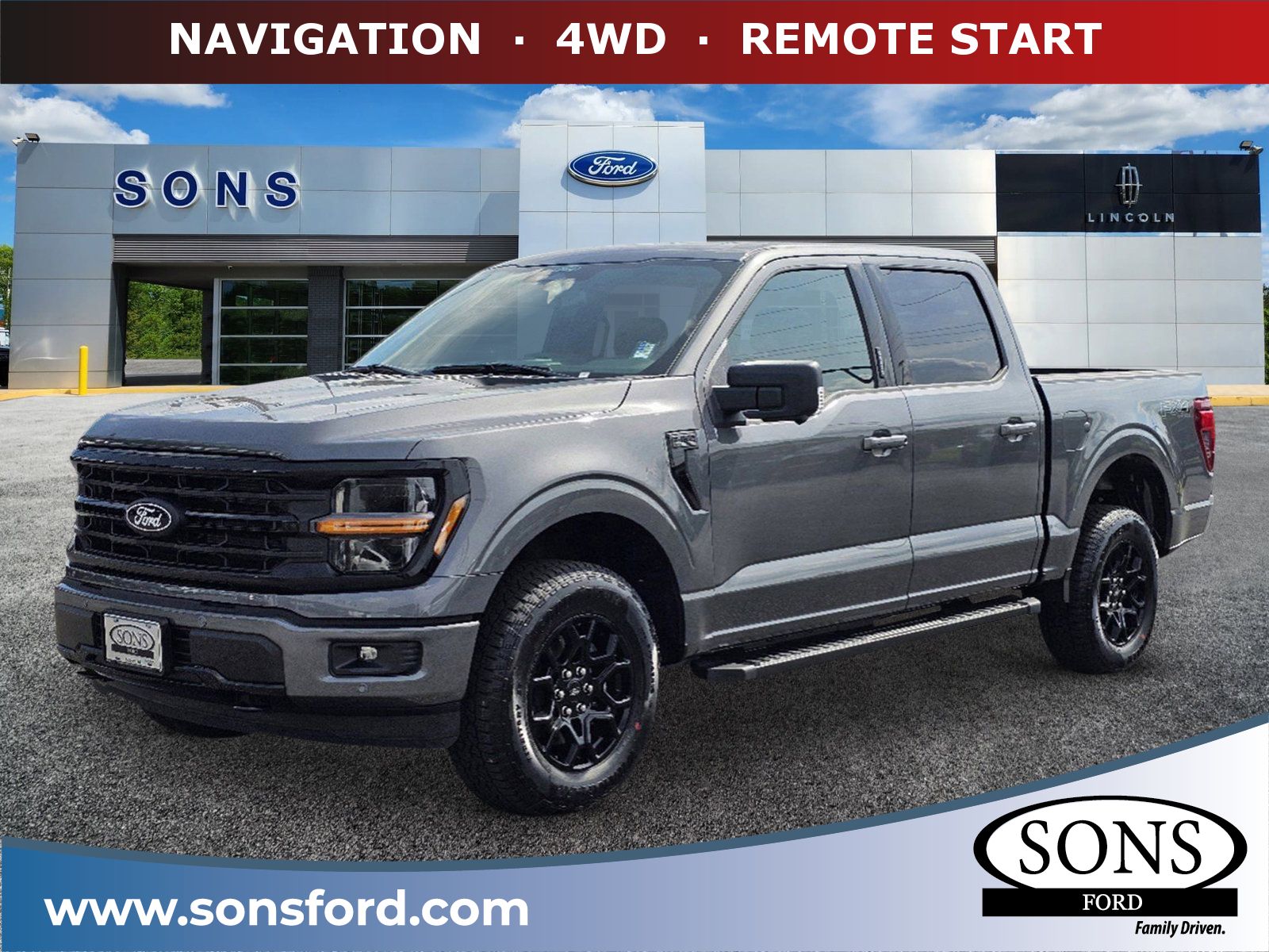 New, 2024 Ford F-150 XLT, Gray, 6193-1