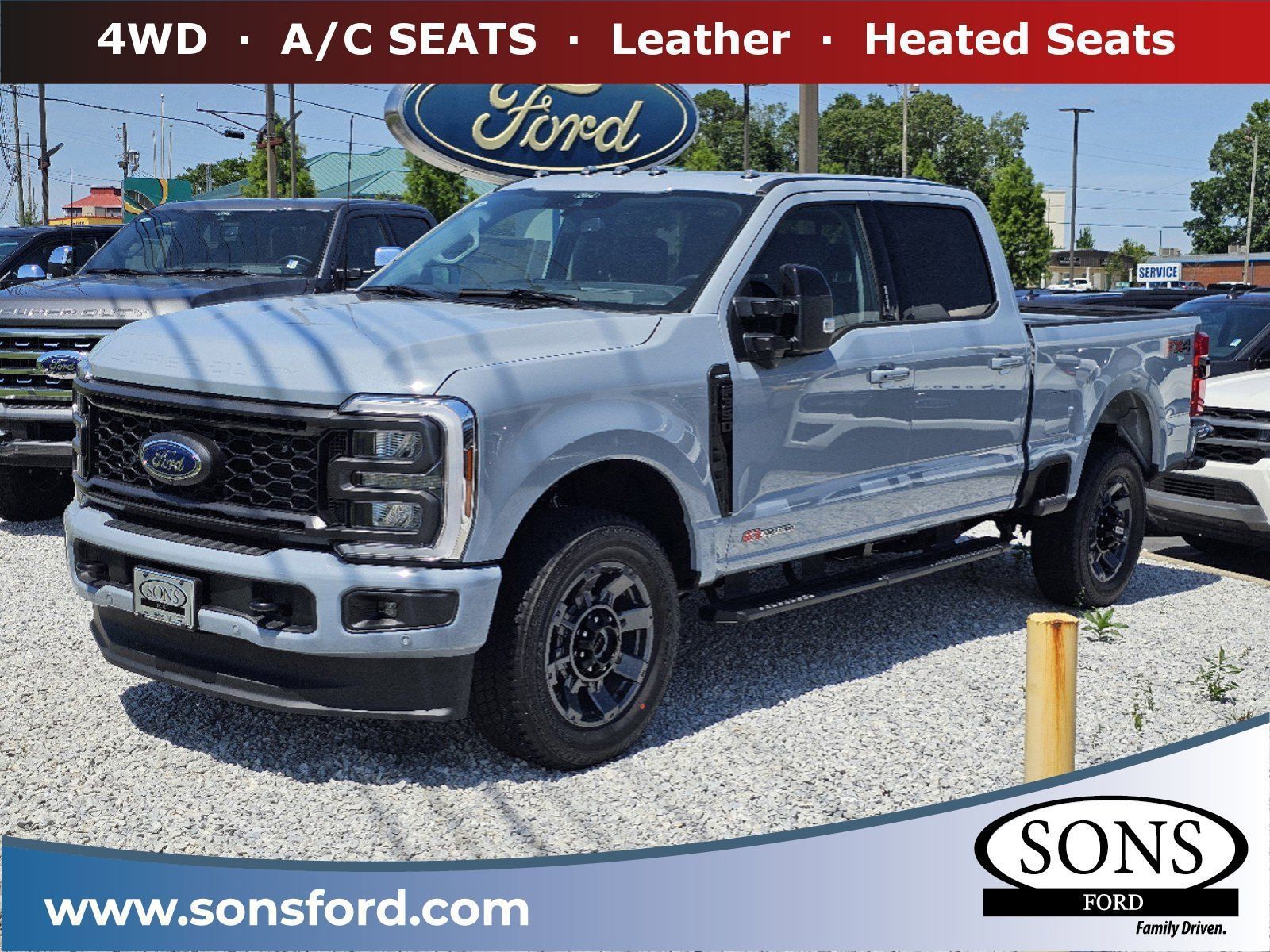 New, 2024 Ford F-350sd Lariat, Gray, 6215-2