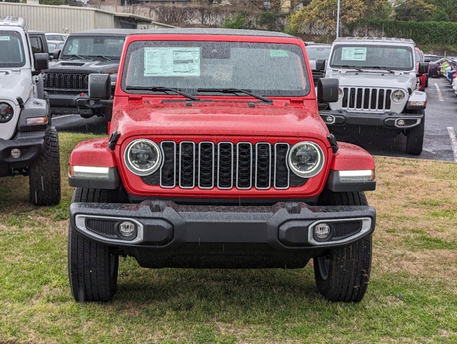 New, 2024 Jeep Wrangler Sahara, Red, J4048-2