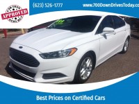 Used, 2015 Ford Fusion SE, White, 214354-1
