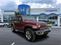 Used, 2021 Jeep Wrangler Unlimited Sahara, Red, H18172A-1