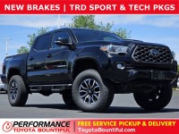Used, 2020 Toyota Tacoma TRD Sport Double Cab 5' Bed V6 AT, Black, LM355894-1