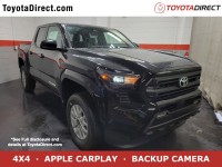 New, 2024 Toyota Tacoma SR5 Double Cab 5' Bed AT, Black, RM020355-1