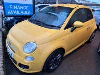 Used, 2015 Fiat 500, Yellow, 1039000-1