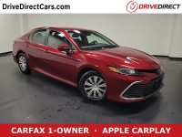 Used, 2021 Toyota Camry Hybrid LE, Red, MU562082A-1