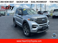 Used, 2021 Ford Explorer XLT 4WD, Silver, 123998A-1