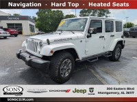 Used, 2016 Jeep Wrangler Unlimited Rubicon, White, J3272B-1