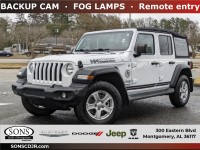 Used, 2018 Jeep Wrangler Unlimited Sport S, White, PA1256-1