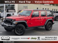 Used, 2020 Jeep Wrangler Unlimited Willys, Red, PN1412-1