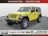 New, 2023 Jeep Wrangler Sport S, Yellow, J3093-1