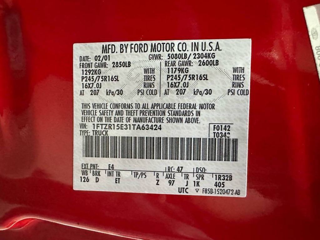 2001 Ford Ranger