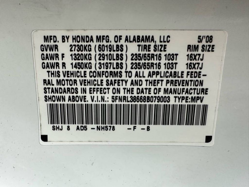 2008 Honda Odyssey