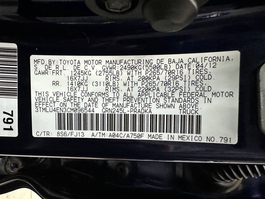 2012 Toyota Tacoma