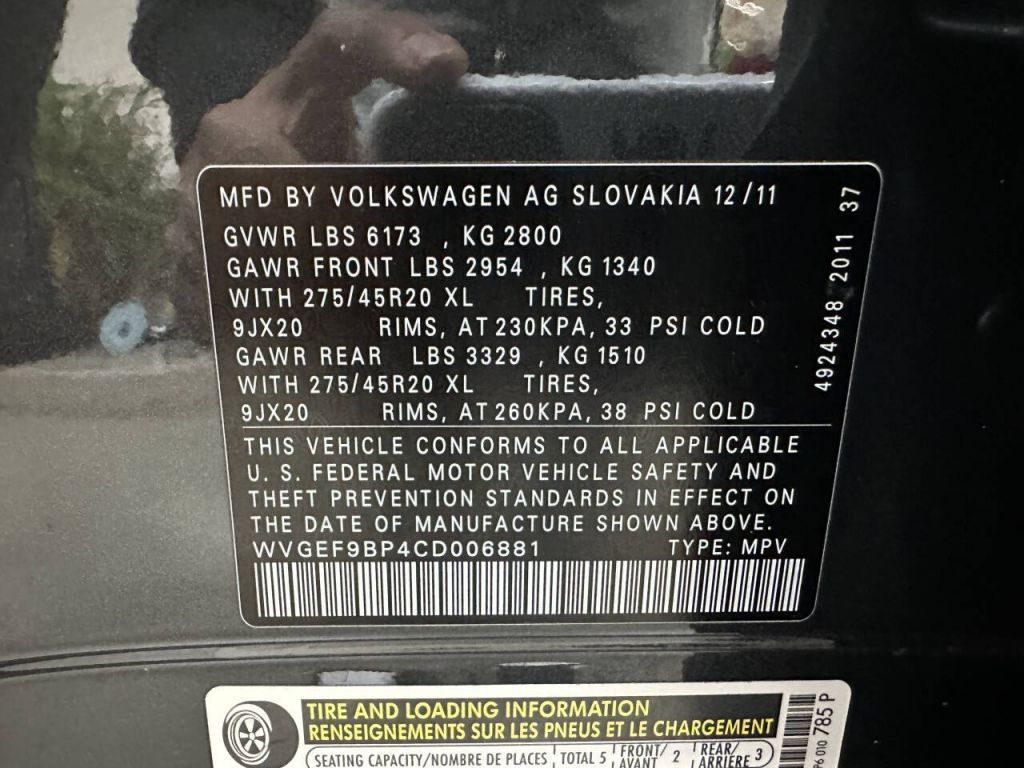 2012 Volkswagen Touareg