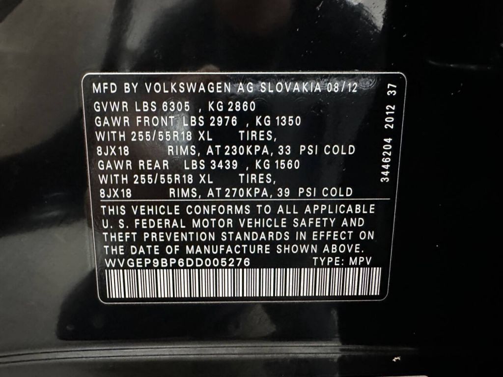 2013 Volkswagen Touareg