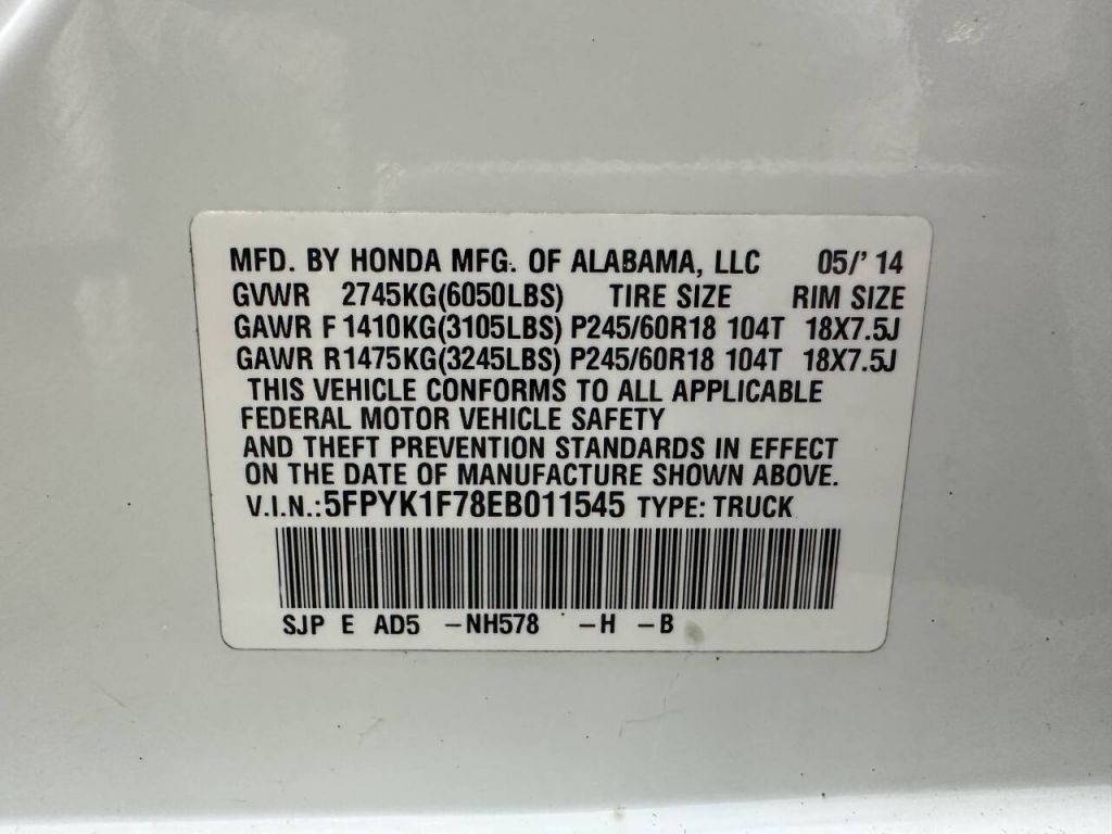 2014 Honda Ridgeline