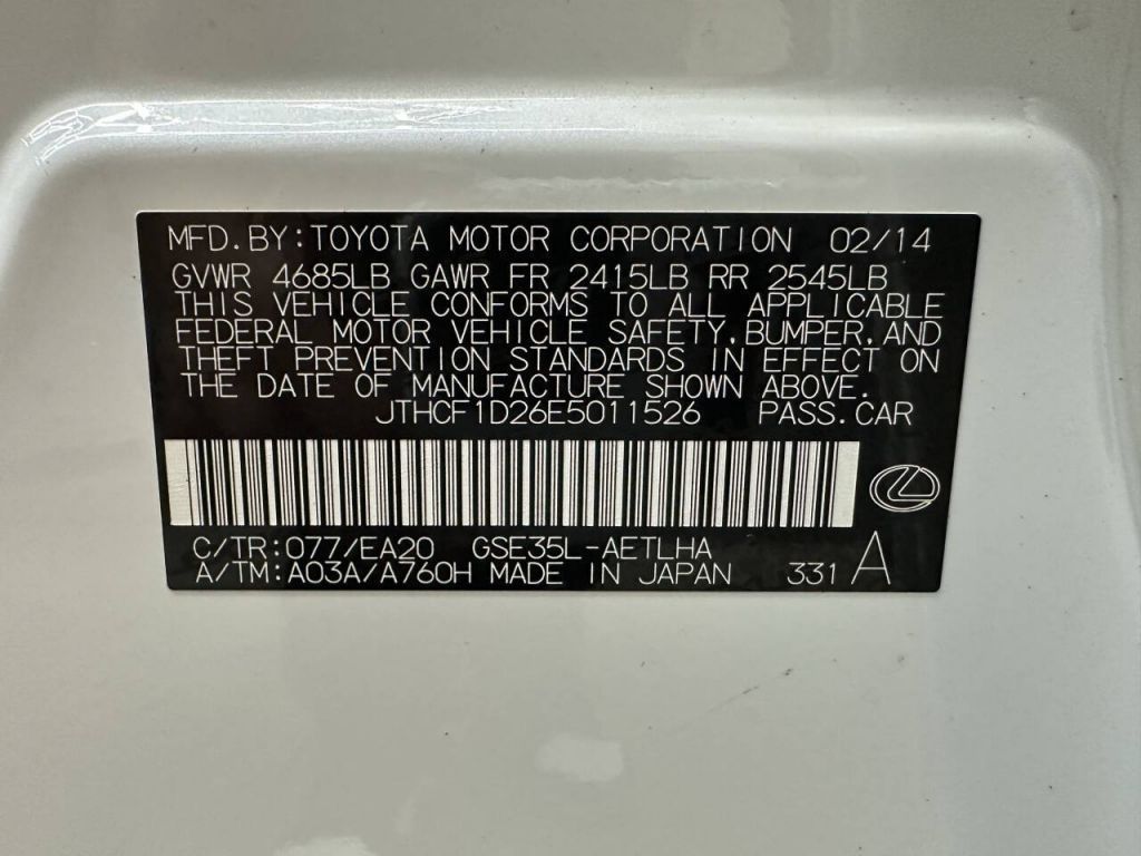 2014 Lexus IS 250